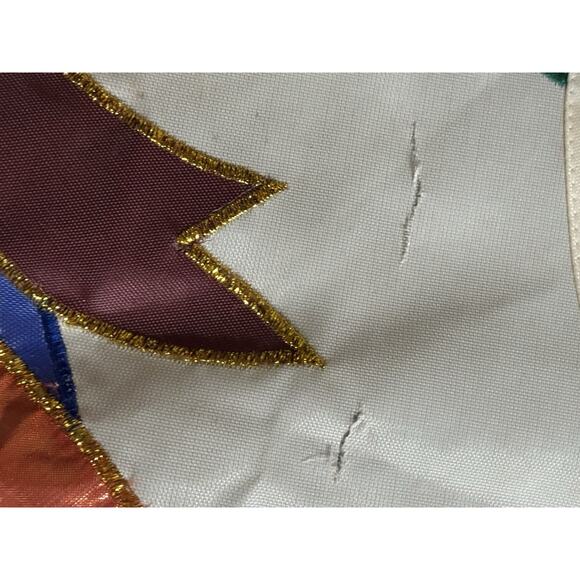 VTG Santa Reindeer Double-Sided Flag 27x39 Christmas Yard Holiday Decor READ - Picture 5 of 6